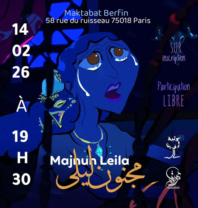 MAJNOUN LEILA - lecture de poésie saint Valentin